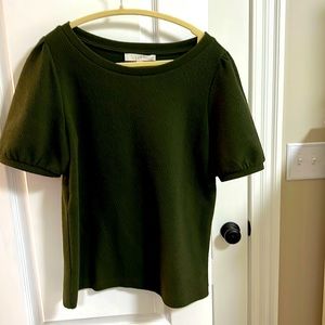 Loft short sleeve dressy top, medium